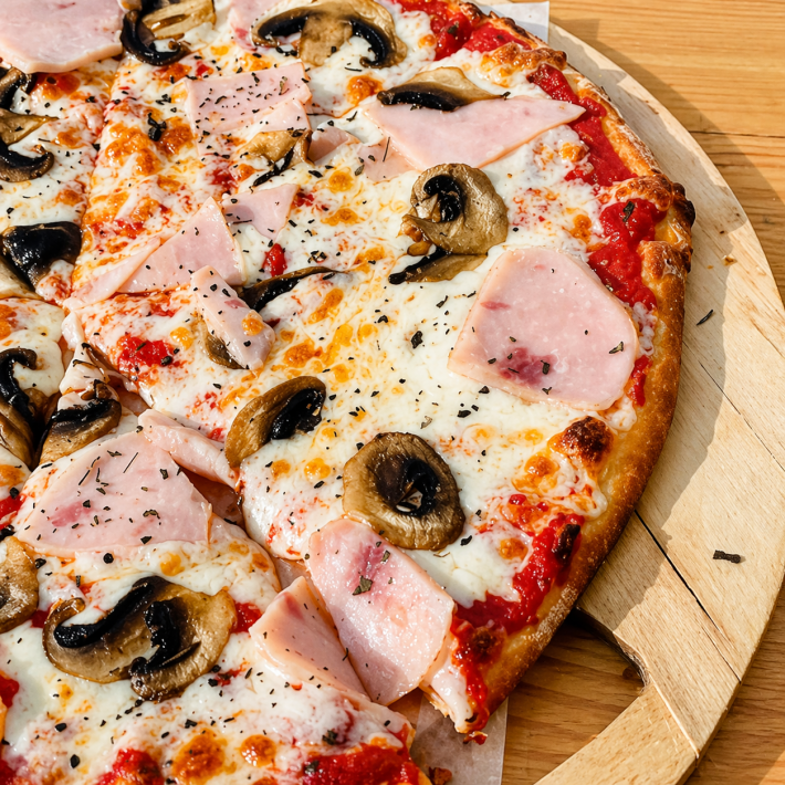 Пицца «Ветчина и грибы»