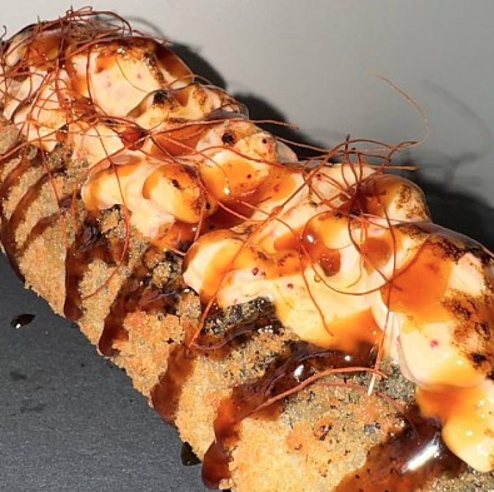 Ролл-дог с лососем