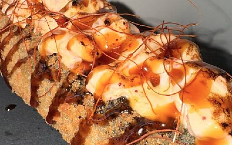 Ролл-дог с лососем