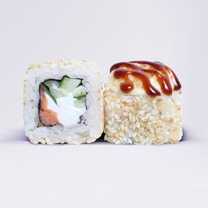 Запечённый ролл Сырный лосось