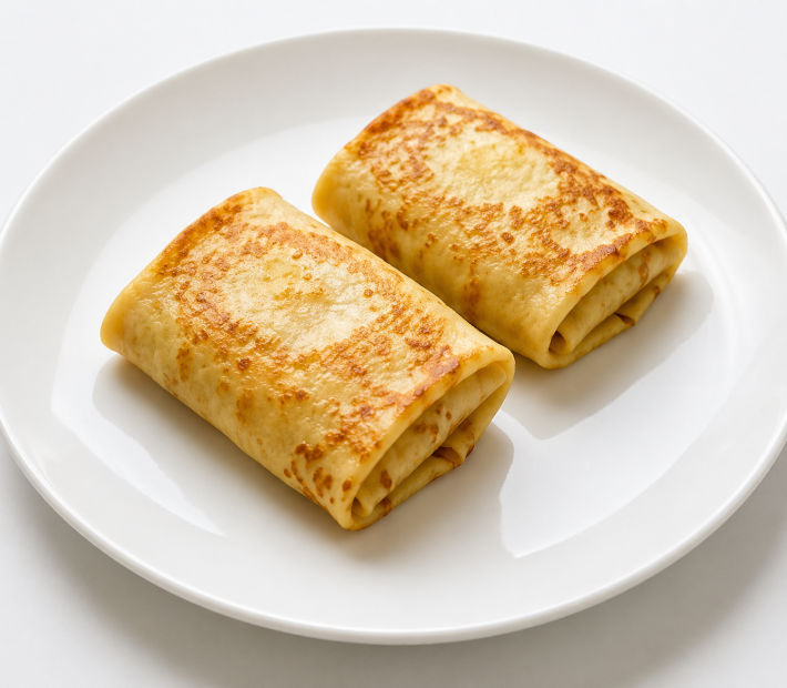 Блинчики с ветчиной и сыром