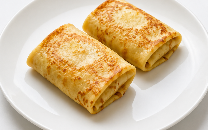 Блинчики с ветчиной и сыром
