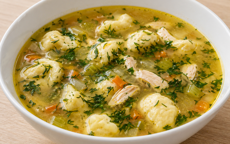 Суп с картофельными клецками