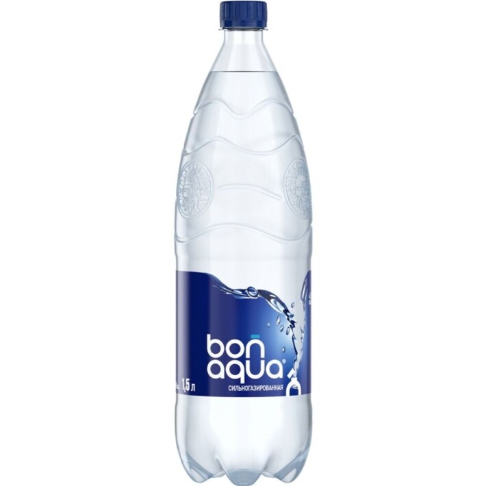 Вода питьевая «BonAqua» сильногазированная