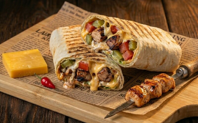 Мангал-ролл «Сырный» из курицы