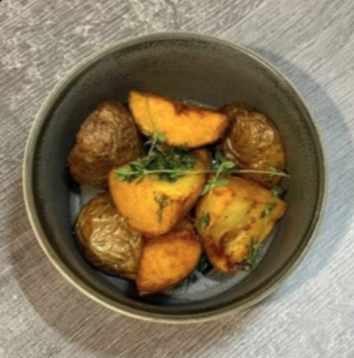 Картофель с чесночным маслом
