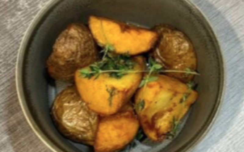 Картофель с чесночным маслом