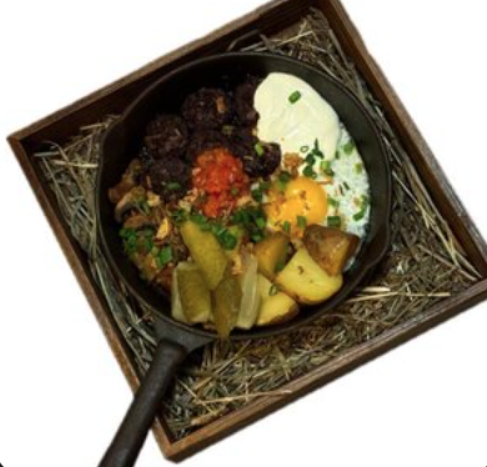 Сковородка «По-могилевски» с кровянкой