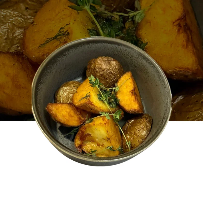 Картофель с чесночным маслом