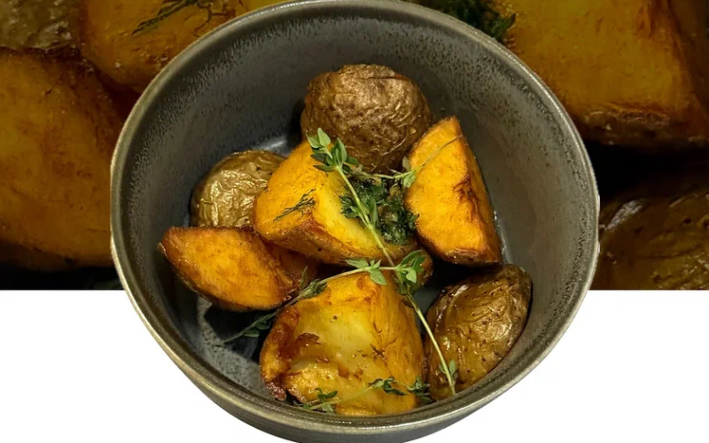 Картофель с чесночным маслом
