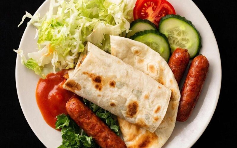 Ланч с колбасками