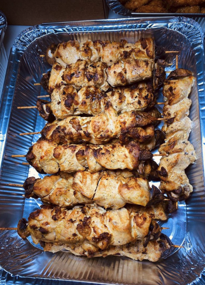 Шашлык из куриного филе