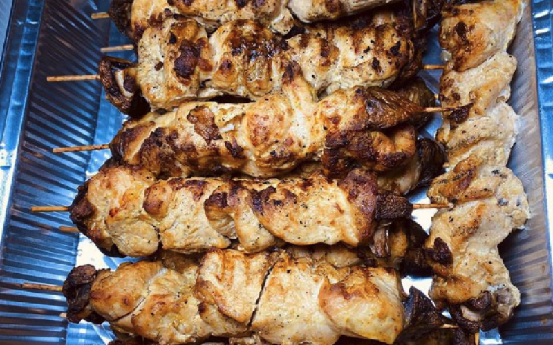 Шашлык из куриного филе