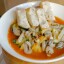 Морепродукты с креветочным соусом
