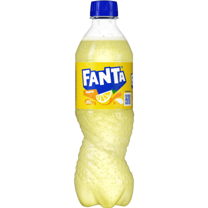 Напиток газированный Fanta лимон,0.5 л