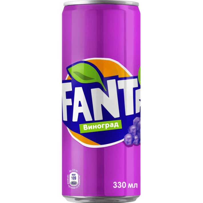 Напиток газированный Fanta виноград,0.33 л