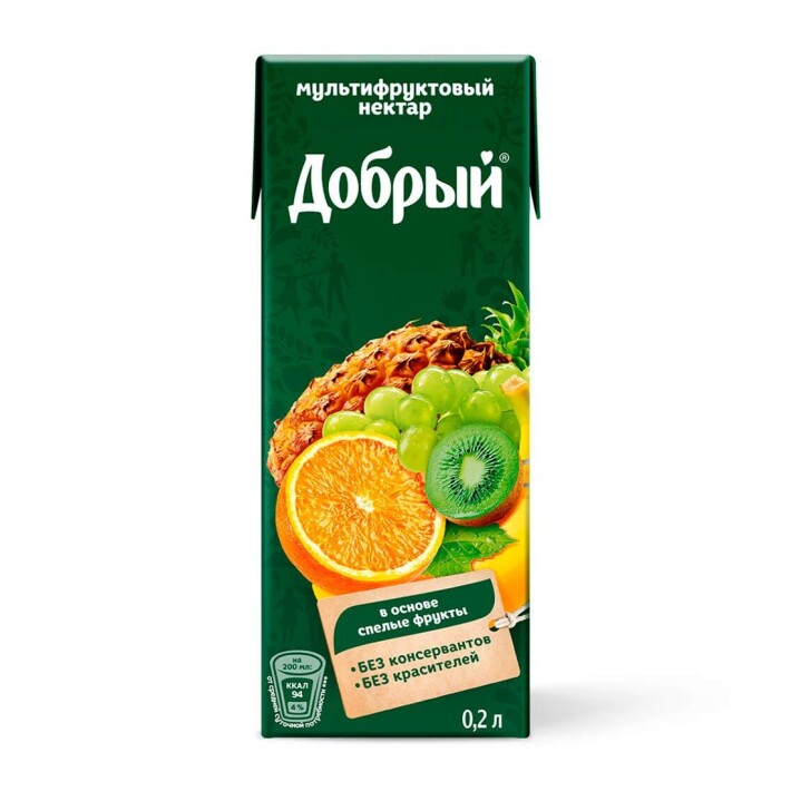 Нектар  Мультифруктовый , 0.2 л