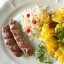 Купаты со свинины с толченой картошкой