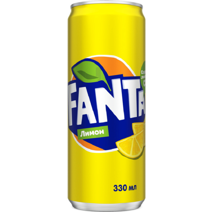 Напиток газированный Fanta лимон,0.33 л