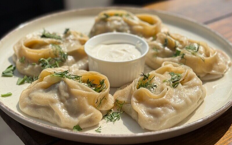 Манты с говядиной на  пару