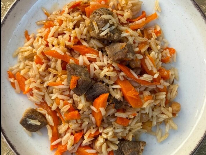 Плов с говядиной