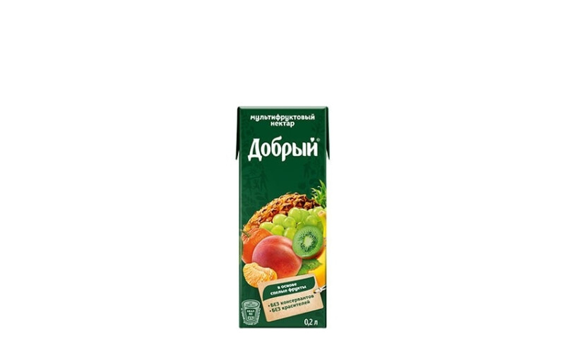 Сок Добрый мультифрукт 0,2л