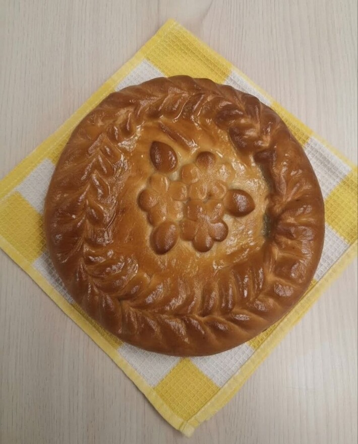 Пирог с мясом и капустой