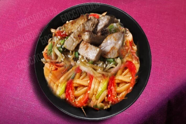 Wok со свининой в соусе «Хойсин»