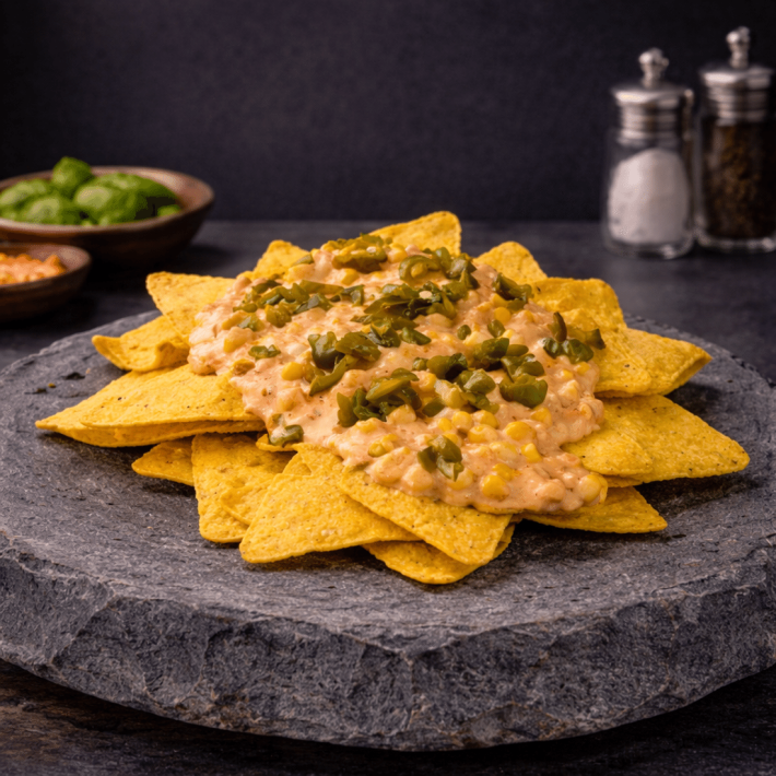 Начос с сырной кукурузой
