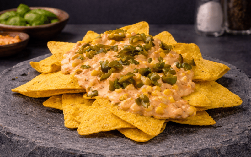 Начос с сырной кукурузой