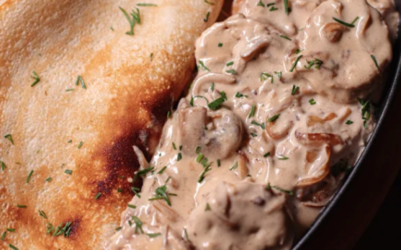 Мачанка с курицей и грибами