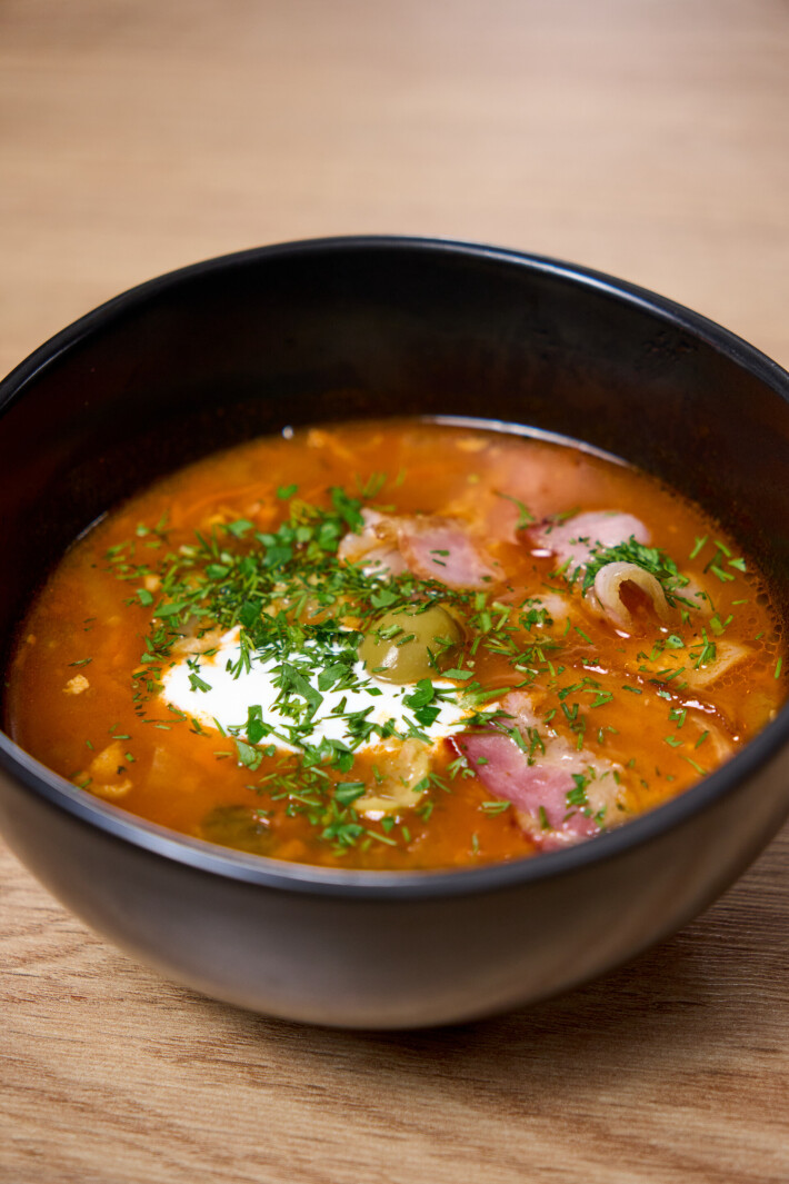 Солянка мясная «По-домашнему»