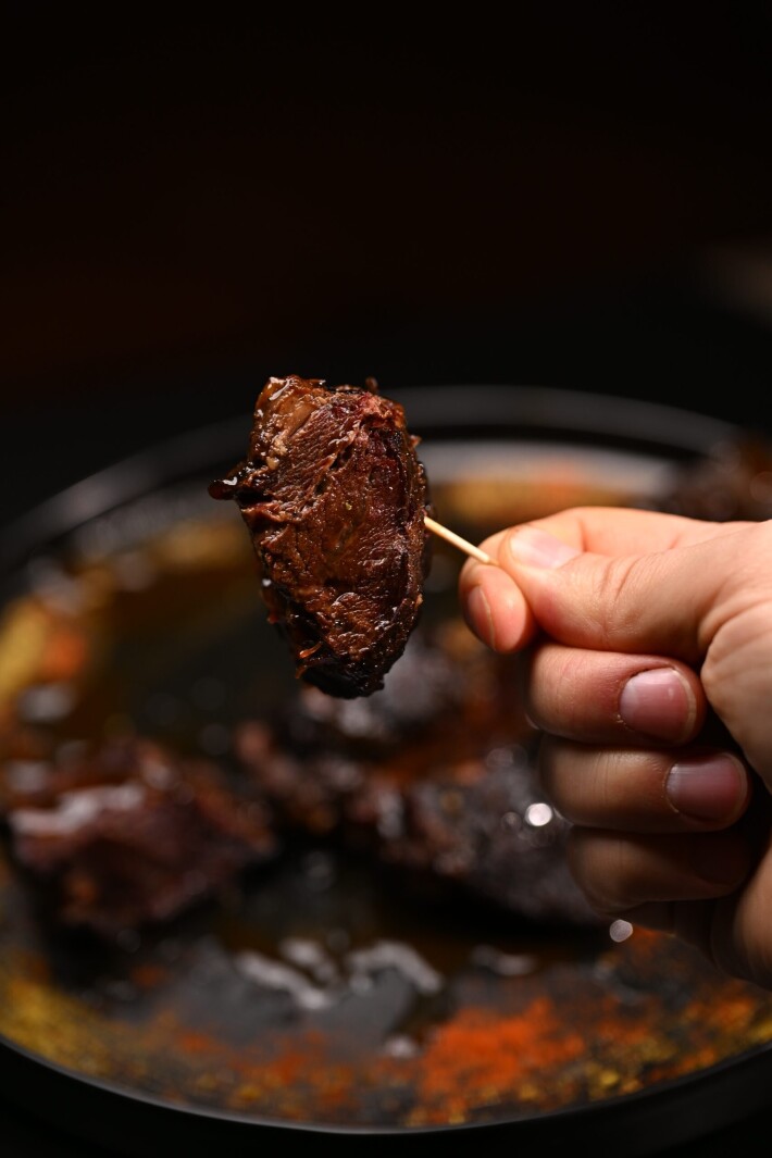 Мясные кубики из говядины