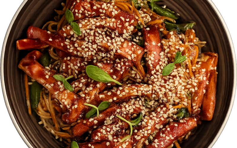 Wok со свининой в соусе «Хойсин»
