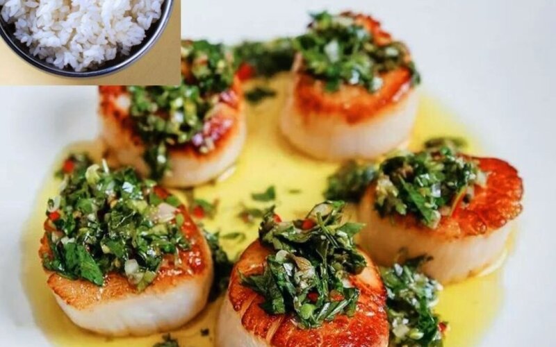Рис с Морским гребешком