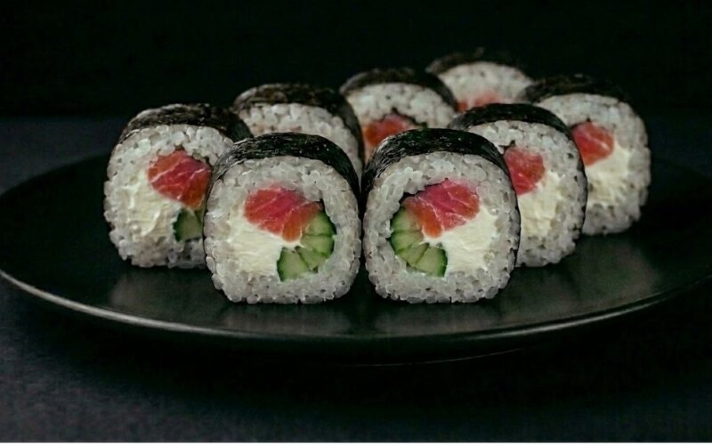 Макки с лососем