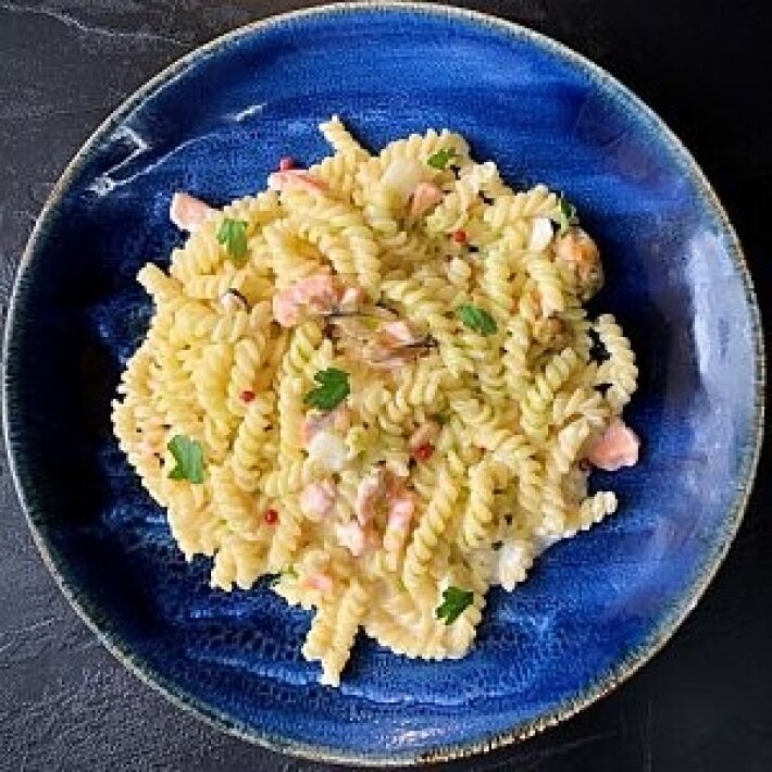 Паста «Фузилли» с морепродуктами