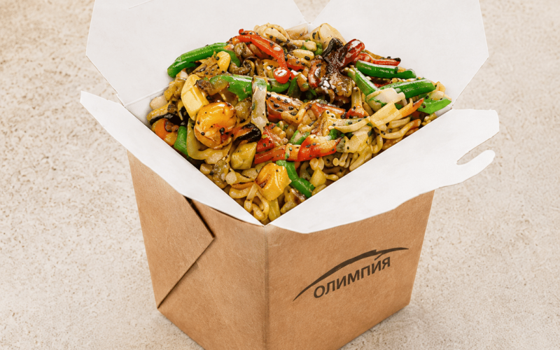 Wok с морепродуктами
