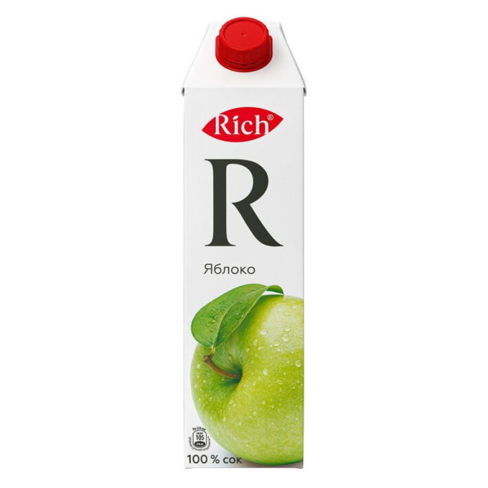 Яблочный сок Rich 1л