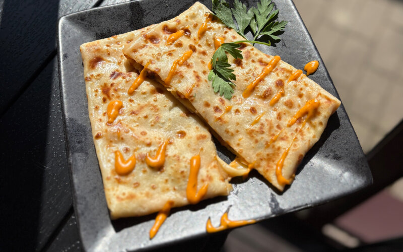 Блин с ветчиной и сыром