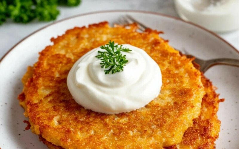 Драники со сметаной