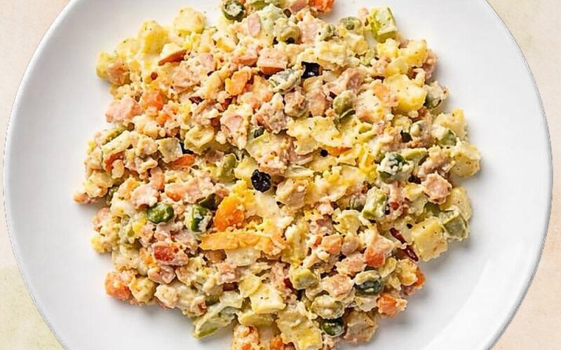 Салат с крабами