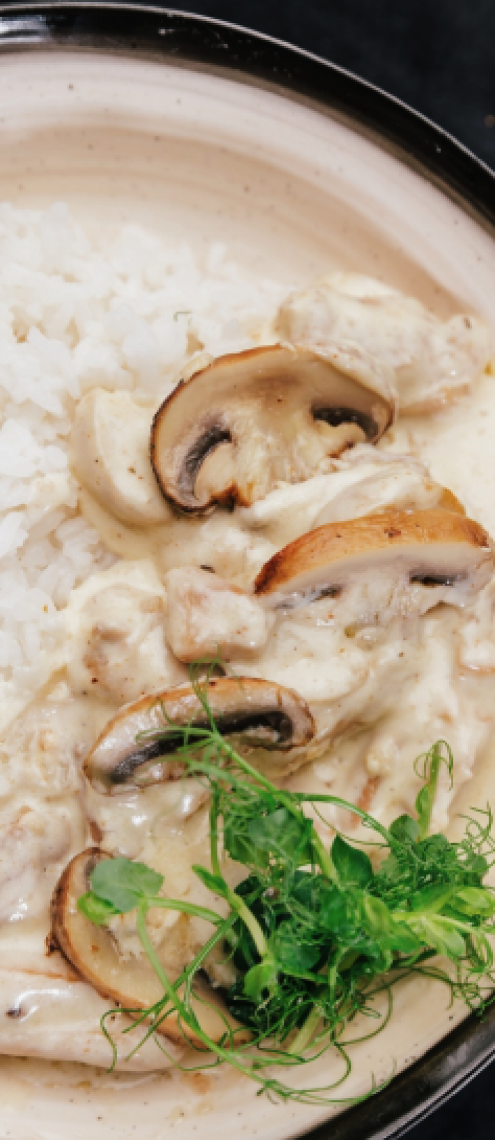 Рис с курицей и шампиньонами