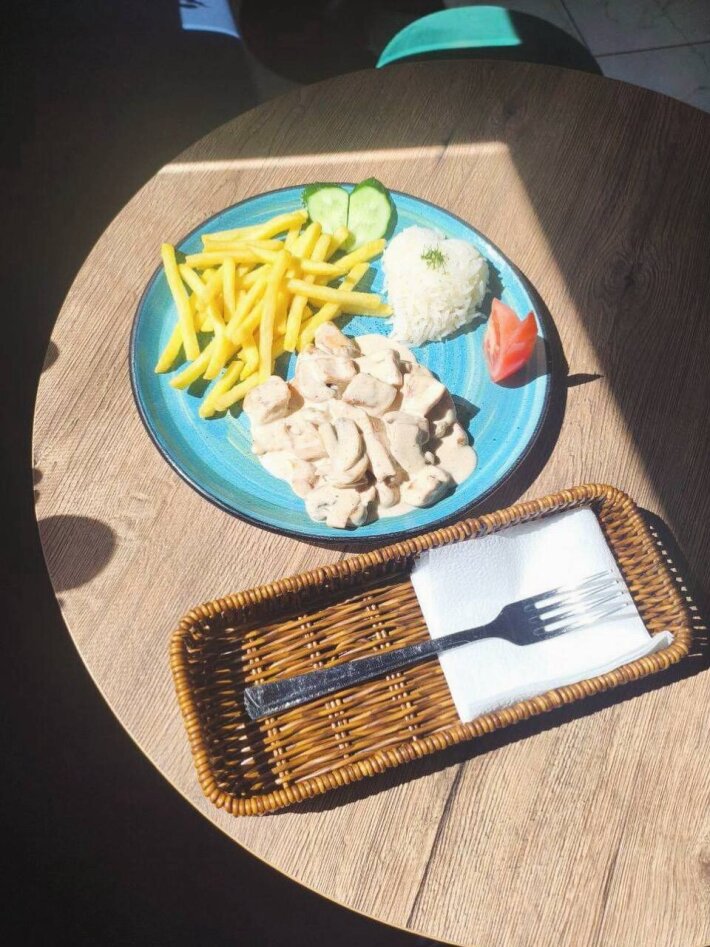 Курица с грибами