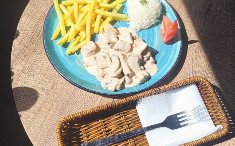 Курица с грибами