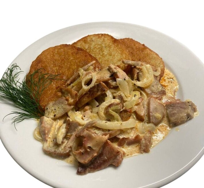 Драники со свининой
