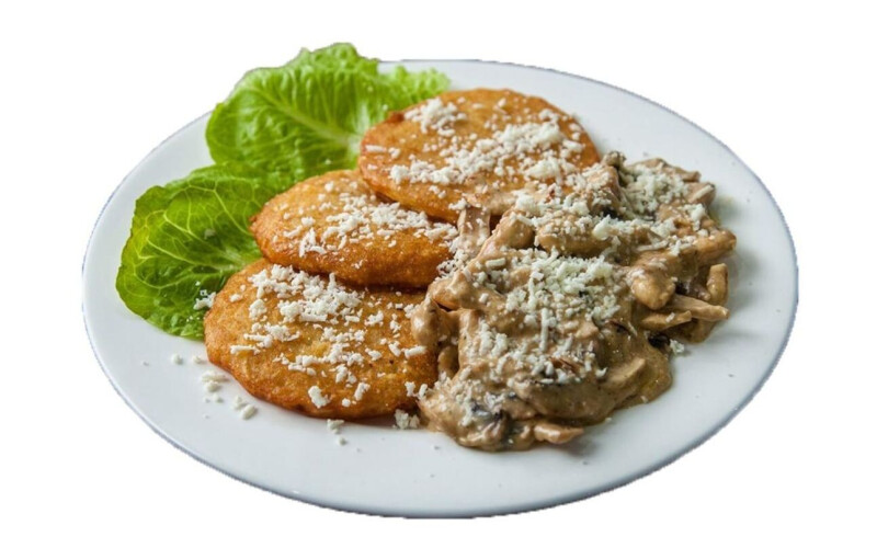 Драники с курицей