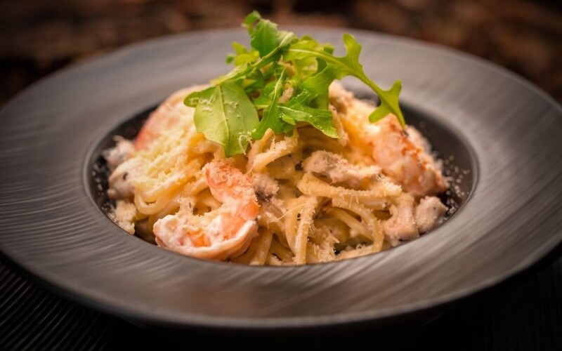Паста «С грибами и курочкой гриль»