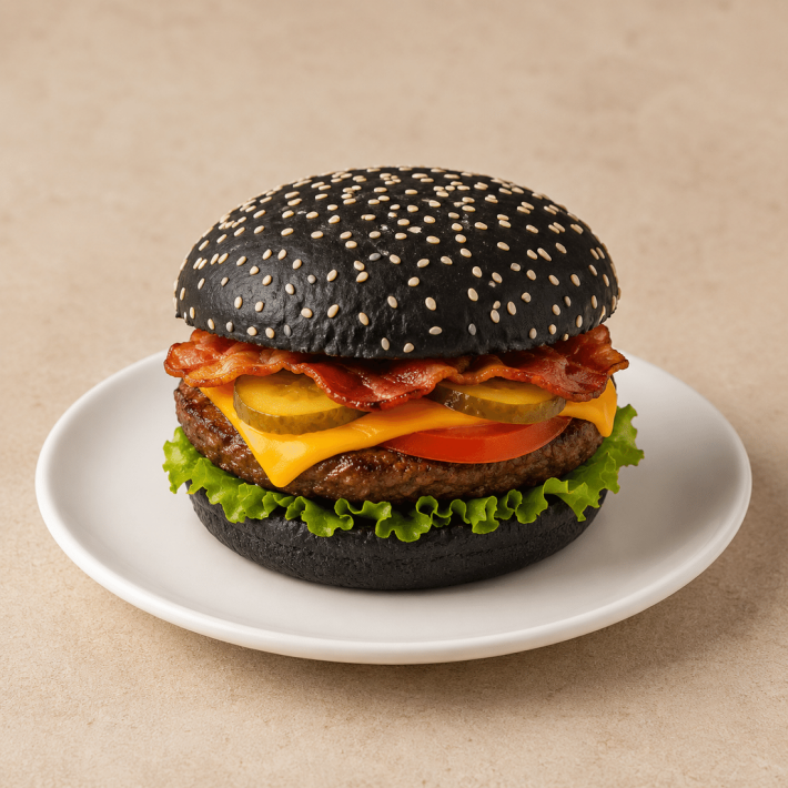 «Black burger» с беконом