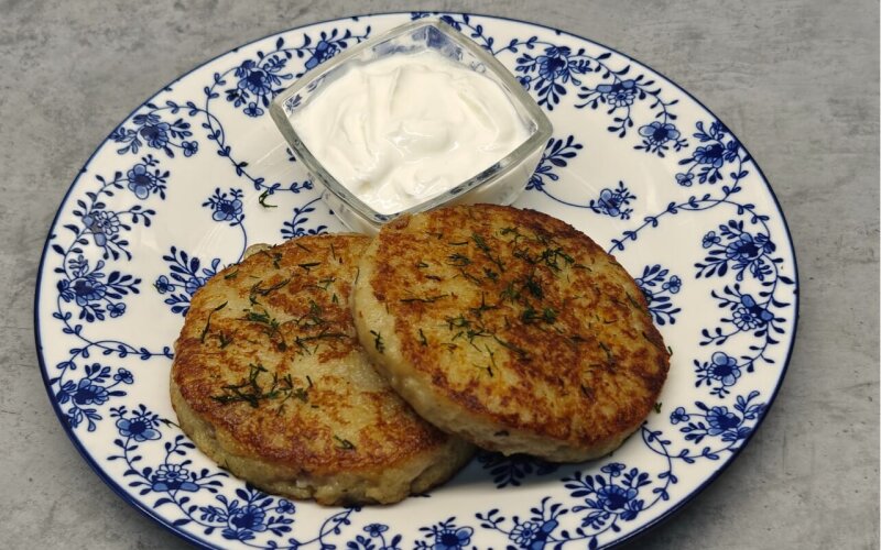Драники с мясной начинкой